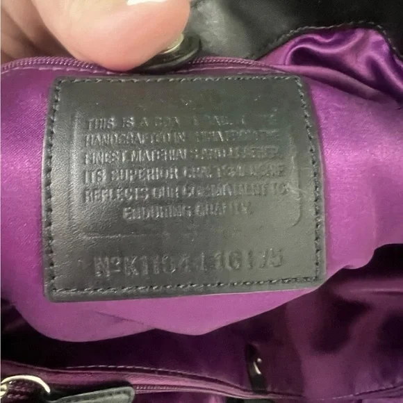 Coach Black Signature Canvas Leather Satchel - Picture 2 of 7